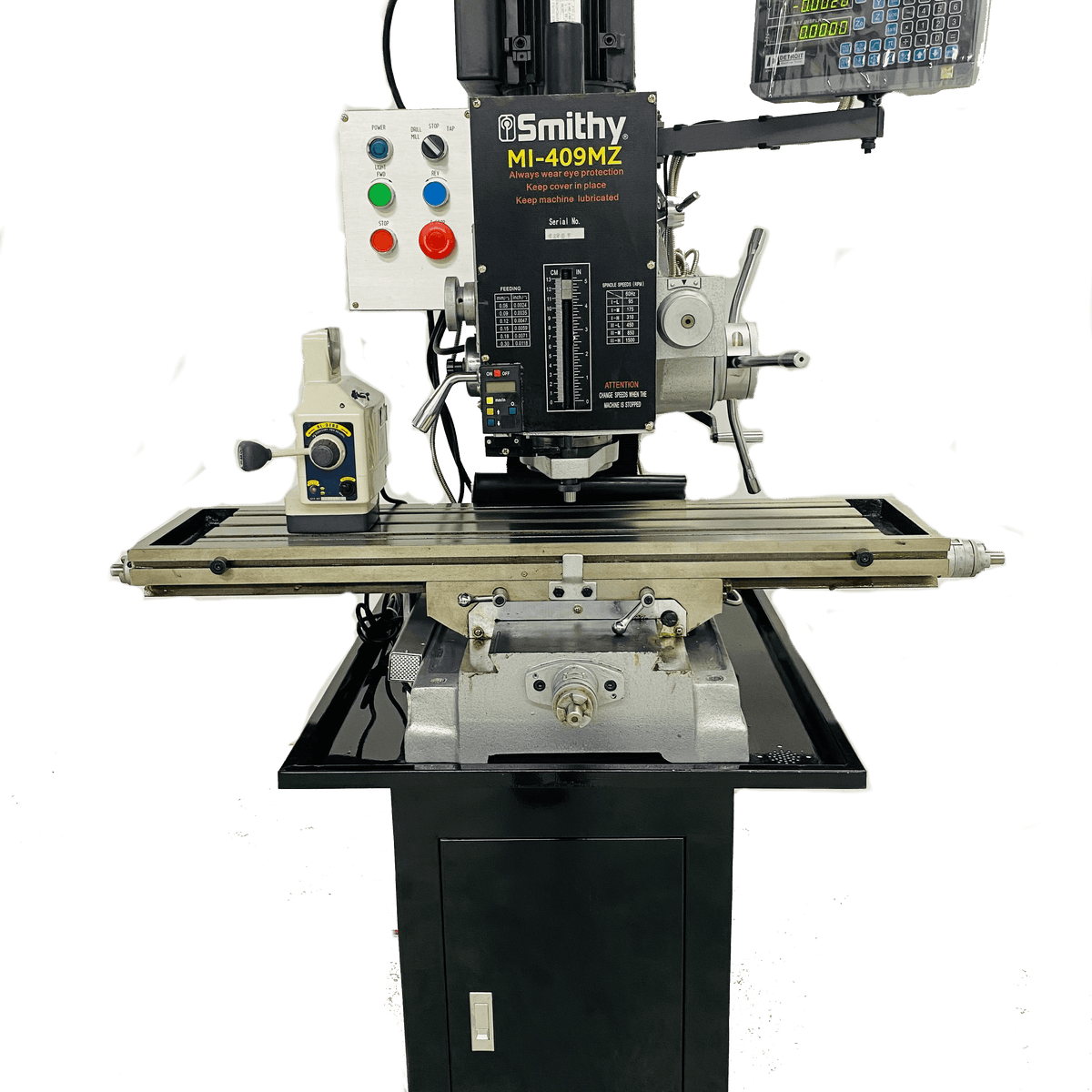MI-409MZ Manual Mill with 3 Axis DRO – Detroit Machine Tools MI-409MZ Manual Mill with 3 Axis DRO – Detroit Machine Tools