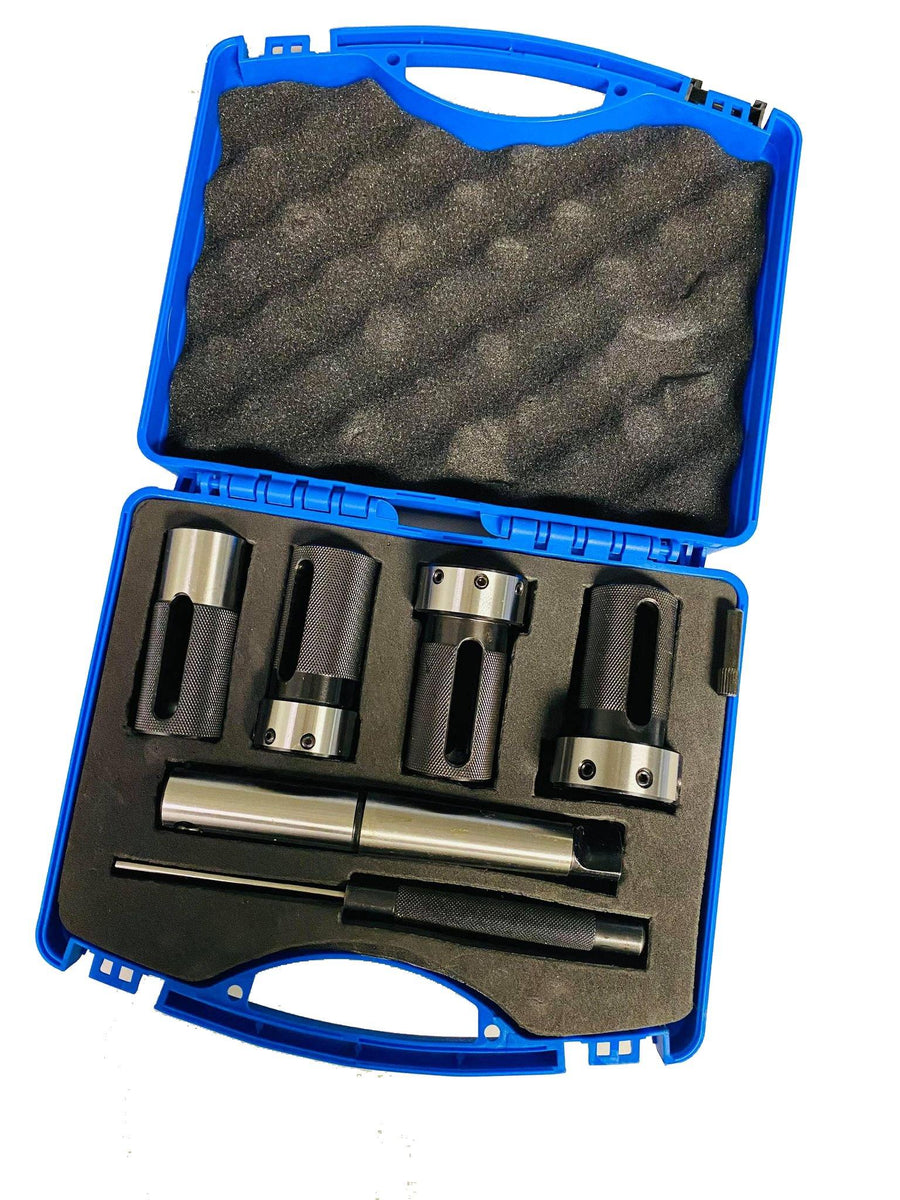 MT2 MT3 External Thread Cutting Set For Lathes Tailstock Die Holder Set MT2 & MT3 - External Thread Cutting Kit With 5 Die Holders (Floating Type) Floating Die Holders For External Thread Cutting