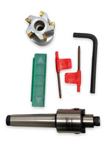 R8 Face Mill Cutter 5 Flute with Carbide Insert